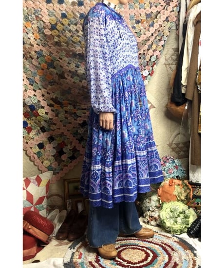 vintage indian cotton dress ①