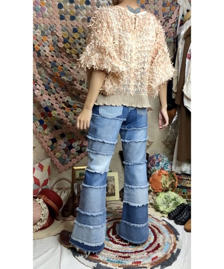 70-80's dolman sleeve ribbon tops