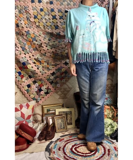 cats fringe tee