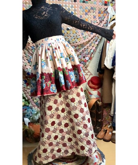 50s flower print apron