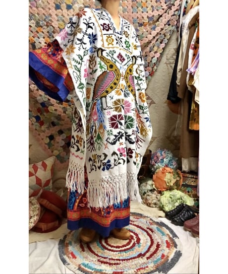mexican peacock poncho