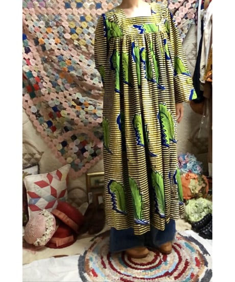 bell sleeve batik dress