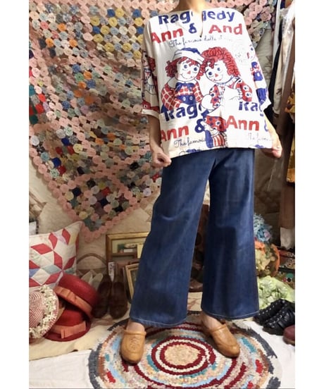 Raggedy Ann & Andy feed  sack style tops
