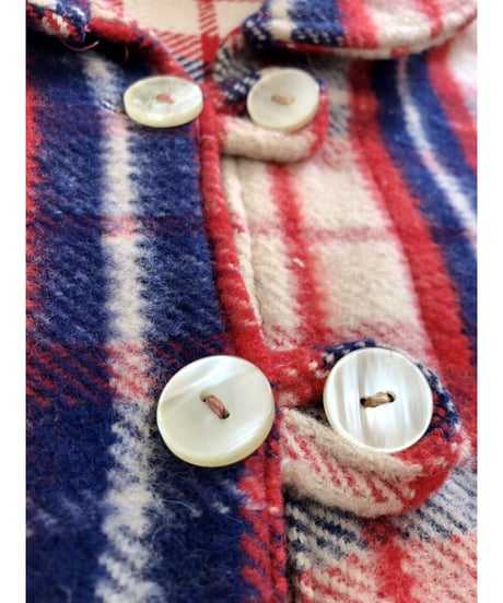 plaid fringe cape