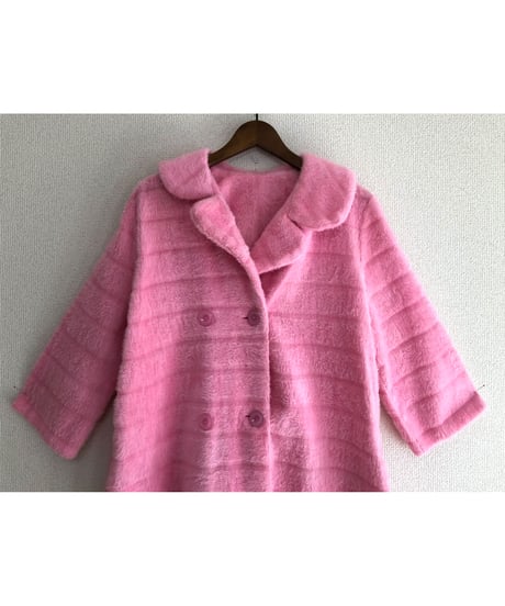 70s fleece fur coat