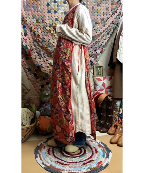 paisley apron dress