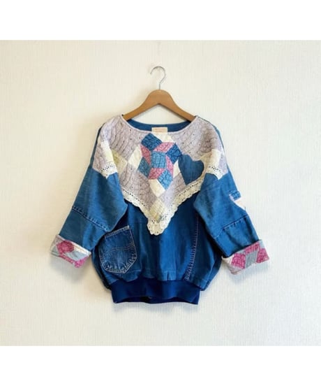 denim patchwork quilt remake tops