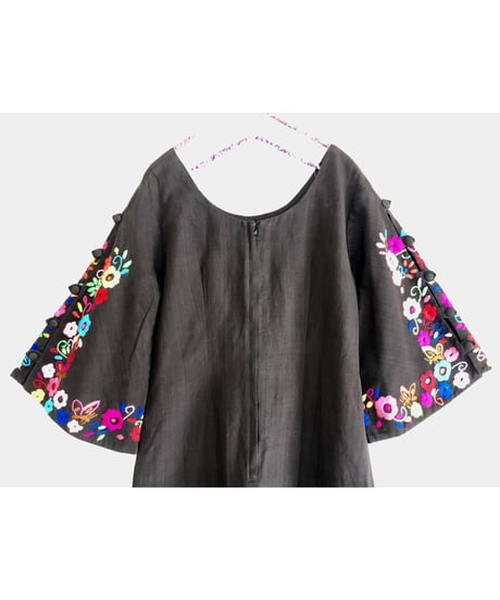 60-70's hand embroidered mexican dress