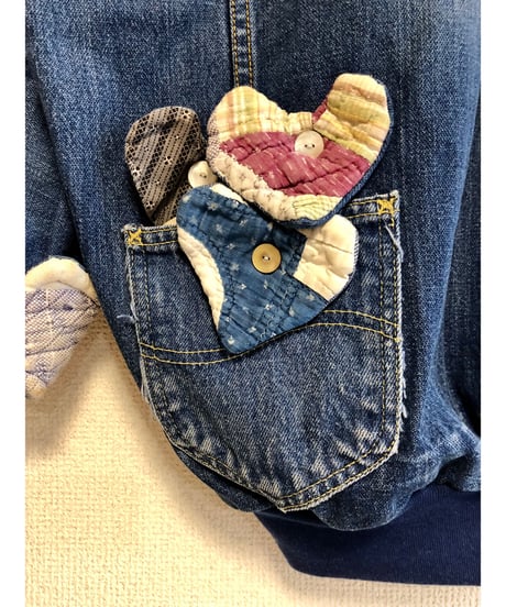 denim patchwork quilt remake tops