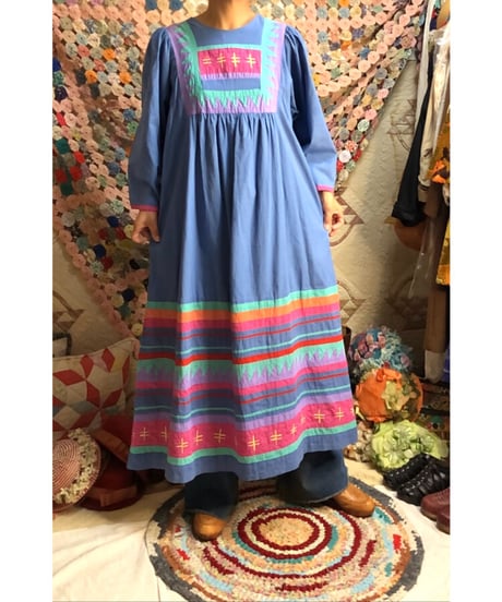 70's patchwork dress