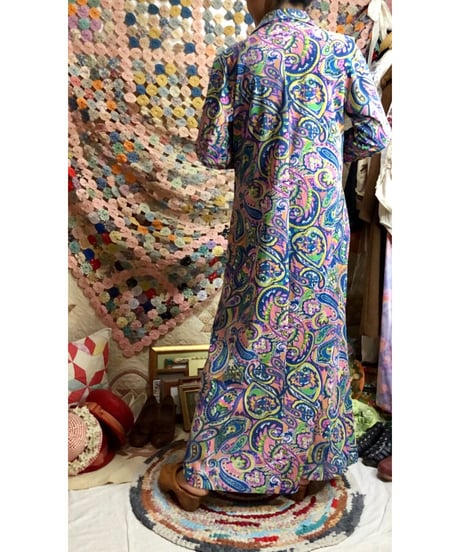 70's paisley dress