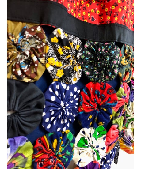 yo-yo quilt skirt
