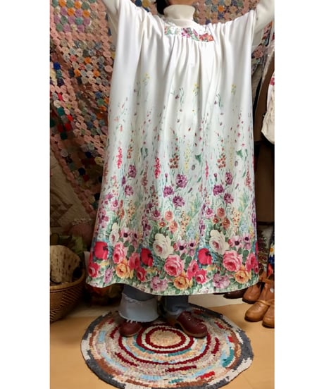 70s easy flower dress