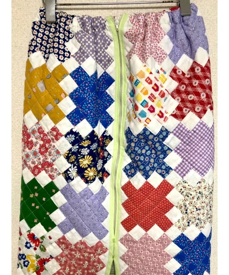 patchwork quilt skirt