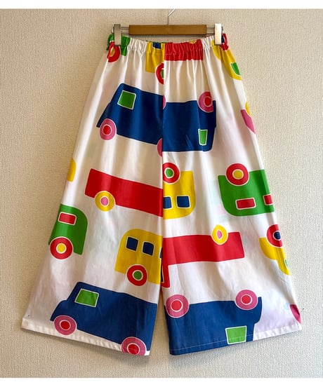 marimekko bo-boo super wide leg pants（70s fabric）
