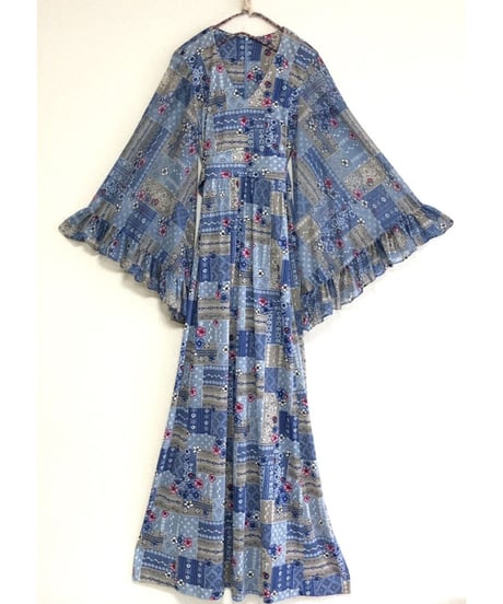 60's angel sleeve dress