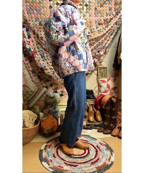80s patchwork quilt jacket