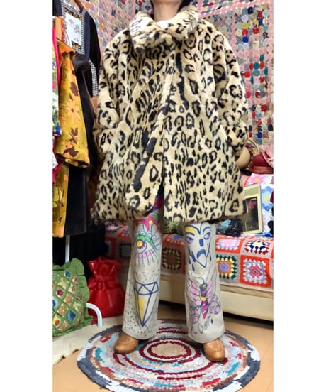 leopard faux fur coat