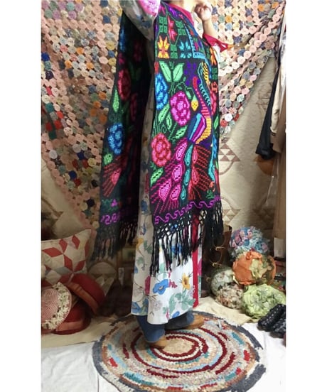 mexican peacock poncho