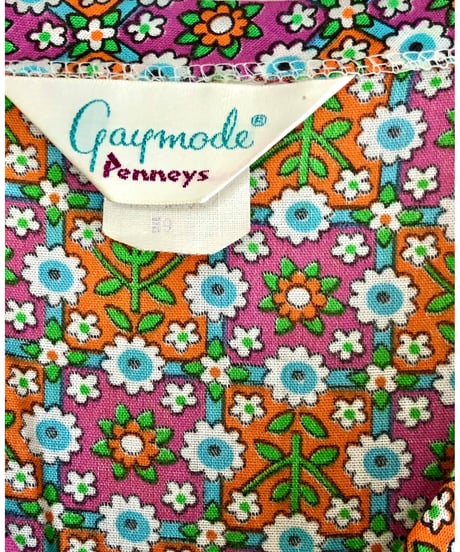 60's funny print summer dress