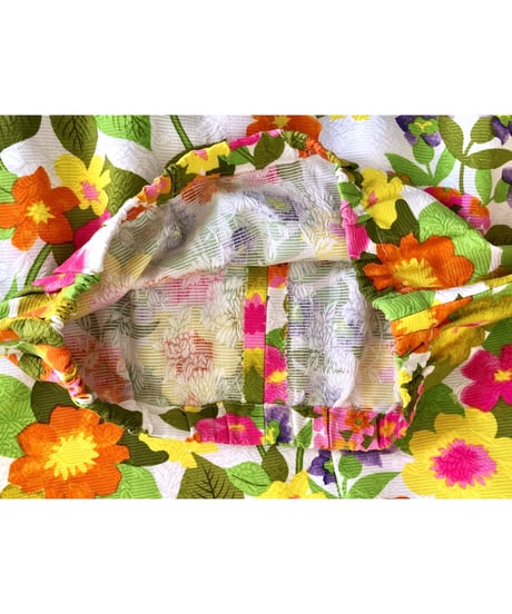 60-70's hawaiian flower skirt