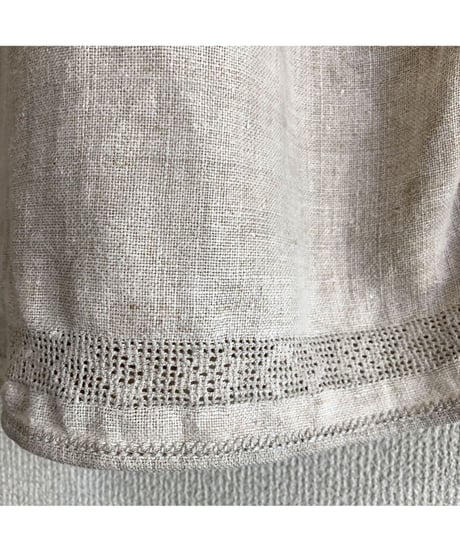 vintage ukrainian embroidered one-piece linen white