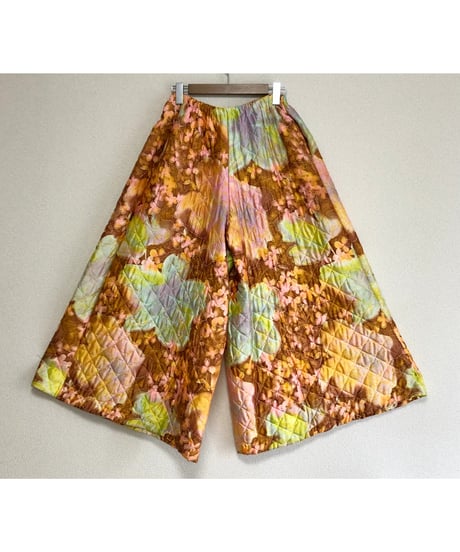 70s quilted super wide pants