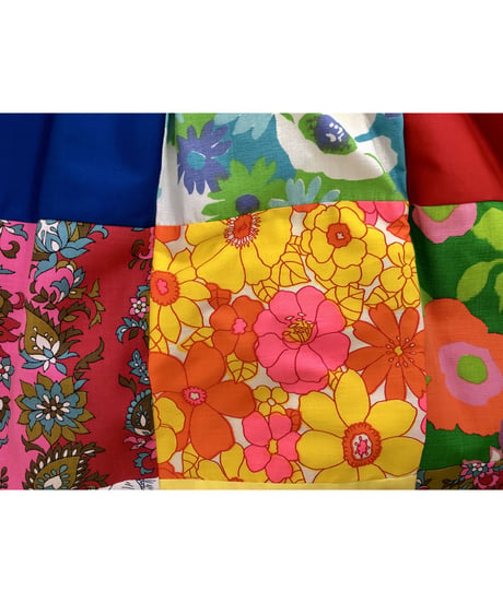 60's patchwork wrap skirt