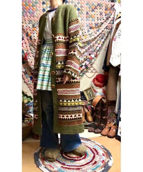 hand knit dress coat