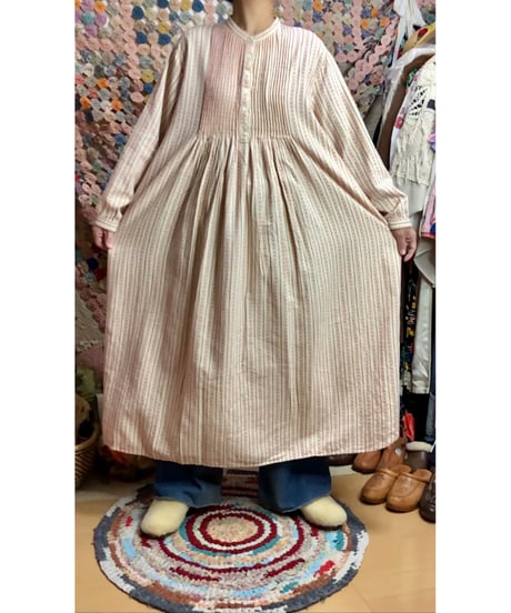 l.l.bean flannel dress（red）