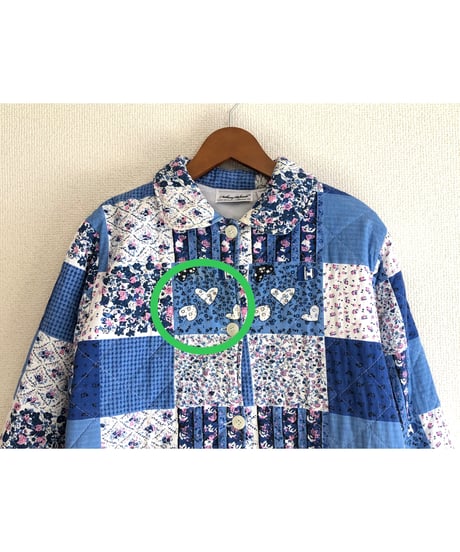 patchwork print quilting coat