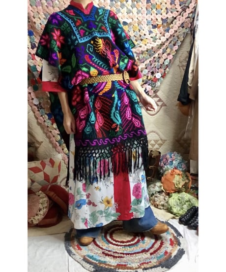 mexican peacock poncho