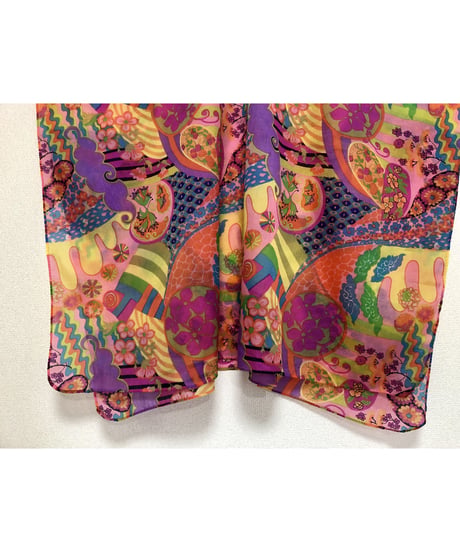 60's Joseph magnin psychedelic one-piece
