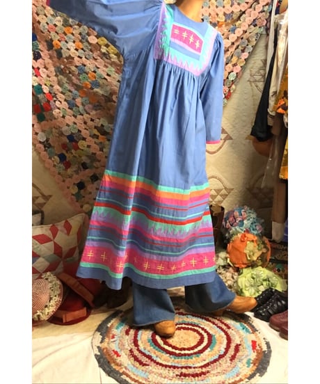 70's patchwork dress