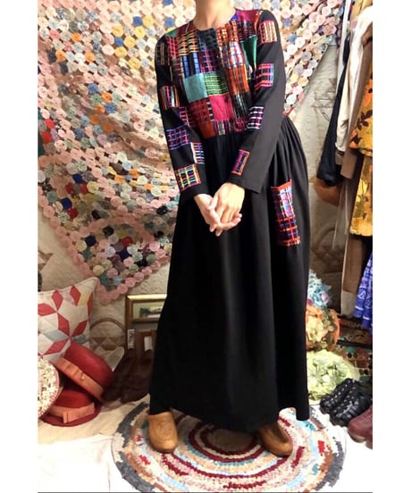 embroidered easy dress