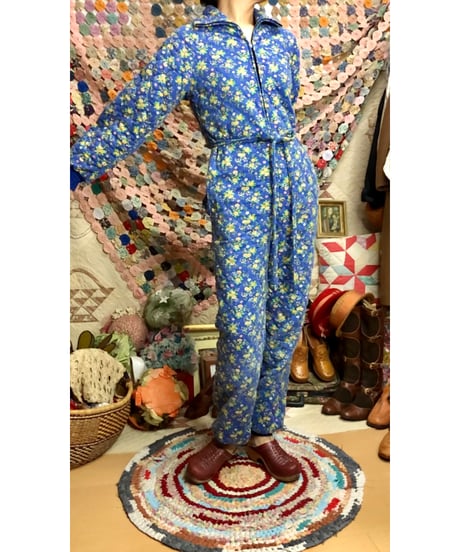 70s quilting jump suit