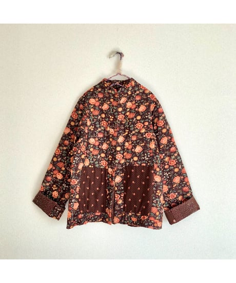 w.face flower patchwork  jacket