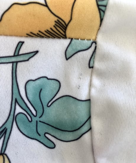 70's flower easy dress