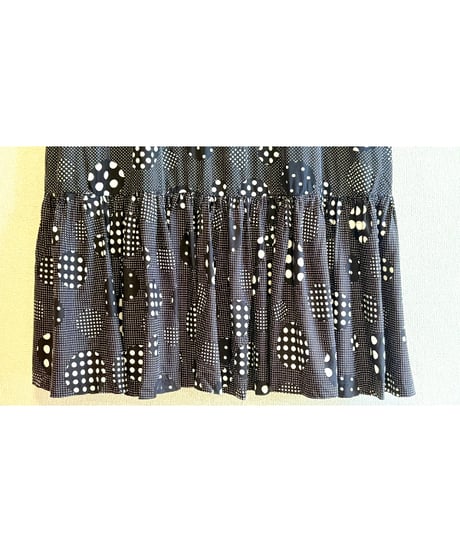 70s polka dots dress