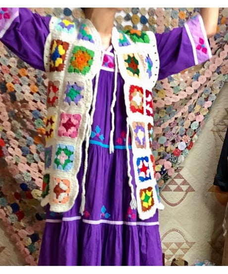 granny square vest