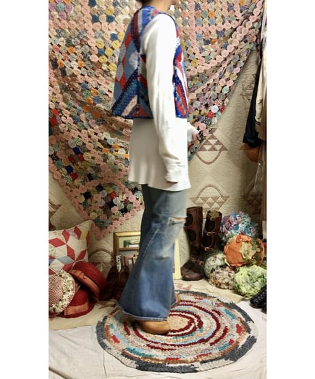 vintage patchwork vest