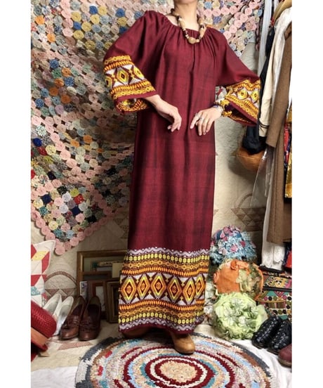 guatemala embroidered one-piece