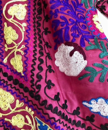 suzani embroidered robe