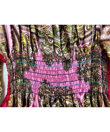 paisley scarf dress