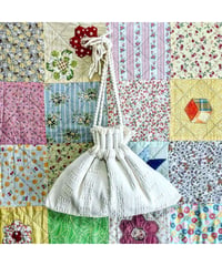 50's nylon woven purse