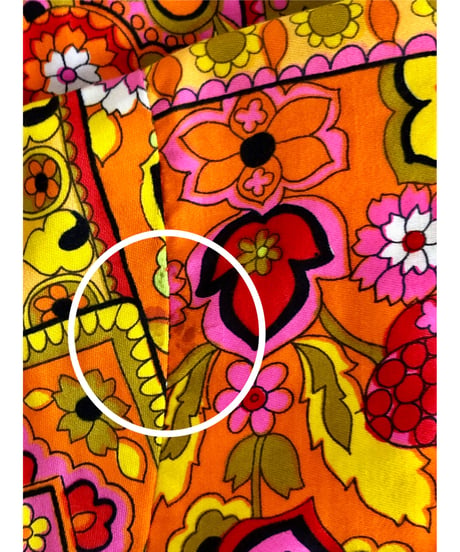 60's psychedelic flower dress
