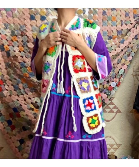 granny square vest
