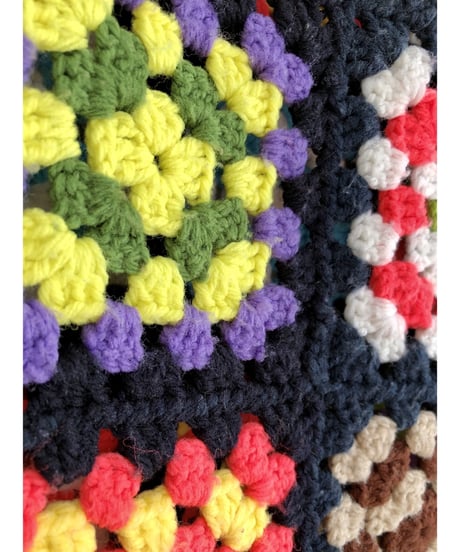 granny square one-piece black