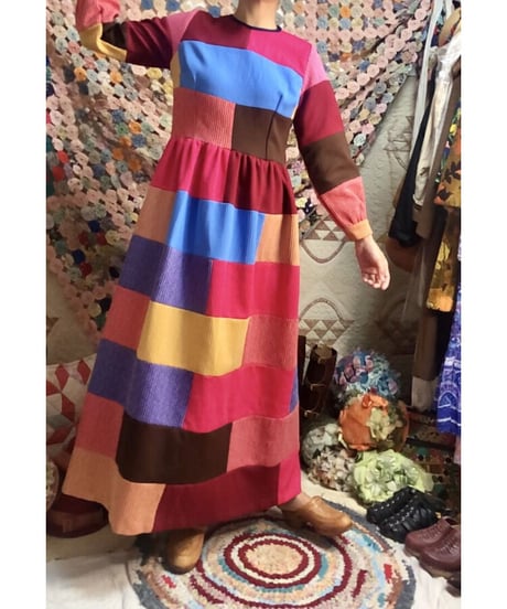 60's patchwork dress