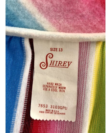 70s multicolored stripe dress